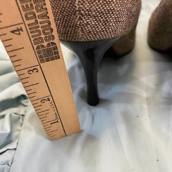 Maurices Brown Tweedy High Heeled Pumps~8 - Picture 12 of 14